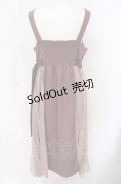 画像2: axes femme / サイドベルトプリーツジャンパースカート  ピンク O-25-07-29-051-AX-OP-IG-OS