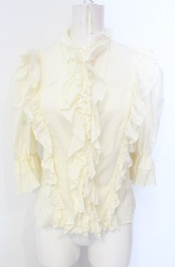 画像1: Victorian maiden / レディライクフリルブラウス  生成り O-25-07-29-053-CL-BL-IG-OS