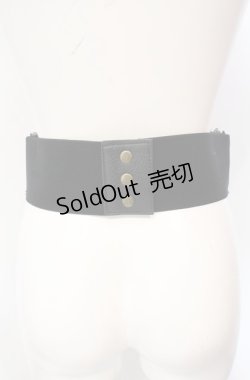 画像3: MR / レースアップコルセットゴムベルト  クロ O-25-07-29-057-GO-ZA-IG-OS