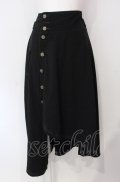 axes femme POETIQUE / 袖デザインラップ風スカート  クロ O-25-07-29-058-AX-SK-IG-OS