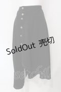 axes femme POETIQUE / 袖デザインラップ風スカート  クロ O-25-07-29-058-AX-SK-IG-OS
