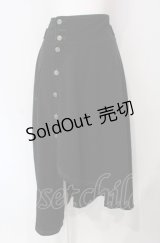 axes femme POETIQUE / 袖デザインラップ風スカート  クロ O-25-07-29-058-AX-SK-IG-OS
