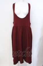 画像1: PINK HOUSE / リサイクルウーリッシュツイルジャンパースカート  ワイン O-25-07-29-009-LO-OP-OW-ZI (1)