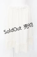 axes femme / 裾レースペチコート M アイボリー O-25-07-29-062-AX-SK-IG-OS