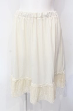 画像1: axes femme / 裾レースペチコート M アイボリー O-25-07-29-062-AX-SK-IG-OS