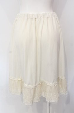 画像2: axes femme / 裾レースペチコート M アイボリー O-25-07-29-062-AX-SK-IG-OS