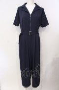 axes femme / センタージップロンパース  ネイビー O-25-07-29-063-AX-OP-IG-OS