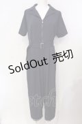 axes femme / センタージップロンパース  ネイビー O-25-07-29-063-AX-OP-IG-OS