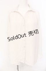 axes femme / レース配色開襟ブラウス  アイボリー O-25-07-29-066-AX-BL-IG-OS
