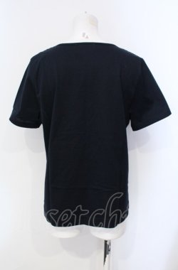 画像2: INGEBORG / リボンカメリアTシャツ L ネイビー O-25-07-29-001-LO-TO-OW-OS