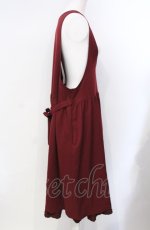 画像2: PINK HOUSE / リサイクルウーリッシュツイルジャンパースカート  ワイン O-25-07-29-009-LO-OP-OW-ZI (2)