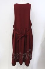 画像3: PINK HOUSE / リサイクルウーリッシュツイルジャンパースカート  ワイン O-25-07-29-009-LO-OP-OW-ZI (3)