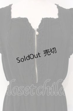 画像2: axes femme / ジップデザインワンピース  クロ O-25-07-29-072-AX-OP-IG-OS