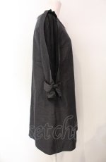 画像2: axes femme POETIQUE / グレンチェックショルダーレースワンピース M ダークグレー O-25-07-29-074-AX-OP-IG-ZH (2)