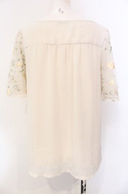画像3: axes femme / 袖刺繍フレアプルオーバー M アイボリー O-25-07-29-077-AX-TO-IG-OS