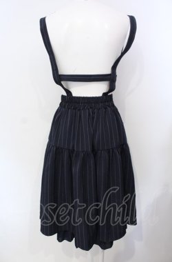 画像3: axes femme POETIQUE / ハーネスデザインサス付スカート M ネイビー O-25-07-29-078-AX-SK-IG-OS