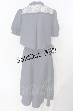 画像2: axes femme / トレンチプリーツシャツワンピース  フネイビー×クロ O-25-07-29-079-AX-OP-IG-OS