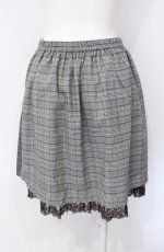 画像2: axes femme POETIQUE / パッチワーク切替えミニスカート  グレー系 O-25-07-29-080-AX-SK-IG-ZH (2)