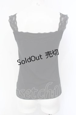画像3: INGEBORG / モチーフレース使いタンクトップ 9号 クロ O-25-07-29-010-LO-TO-OW-OS