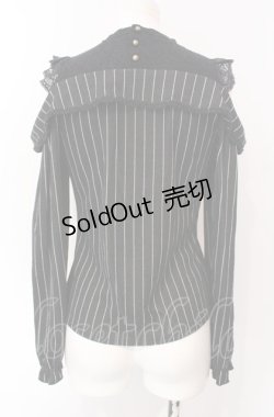 画像3: axes femme POETIQUE / ストライプオフショルトップス M グレー O-25-07-29-083-AX-TO-IG-OS