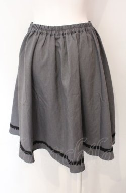 画像2: axes femme POETIQUE / レーススカラップ切り替えスカート  グレー O-25-07-29-086-AX-SK-IG-OS
