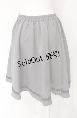 画像2: axes femme POETIQUE / レーススカラップ切り替えスカート  グレー O-25-07-29-086-AX-SK-IG-OS