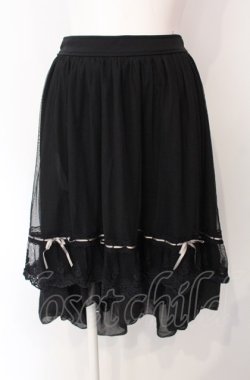 画像1: axes femme POETIQUE / フィッシュテールチュールスカート  クロ O-25-07-29-090-AX-SK-IG-OS
