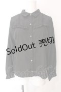 axes femme POETIQUE / チェーンブローチ付長袖ブラウス【ブローチ欠品】  クロ O-25-07-29-092-AX-BL-IG-OS