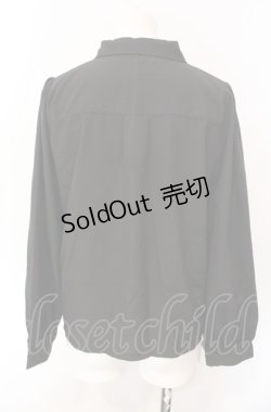 画像2: axes femme POETIQUE / チェーンブローチ付長袖ブラウス【ブローチ欠品】  クロ O-25-07-29-092-AX-BL-IG-OS