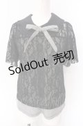 axes femme / ギンガムチェックレースプルオーバー  クロ O-25-07-29-100-AX-TO-IG-OS