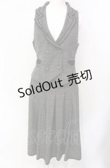 axes femme / グレンチェックベストスカートセットアップ  グレー O-25-07-29-102-AX-OP-IG-OS