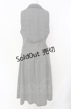 画像3: axes femme / グレンチェックベストスカートセットアップ  グレー O-25-07-29-102-AX-OP-IG-OS