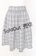 axes femme POETIQUE / チェックスカート  ブルー O-25-07-29-103-AX-SK-IG-OS