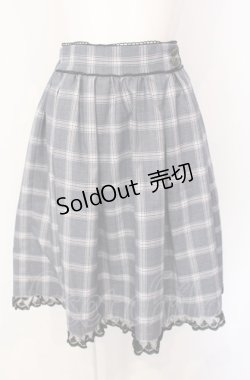 画像1: axes femme POETIQUE / チェックスカート  ブルー O-25-07-29-103-AX-SK-IG-OS