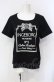 画像1: INGEBORG / リボンカメリアTシャツ 11号 クロ O-25-07-29-002-LO-TO-OW-OS (1)