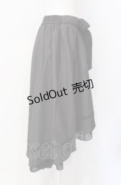 画像2: axes femme / ベルト付フィッシュテールスカート M クロ O-25-07-29-108-AX-SK-IG-OS