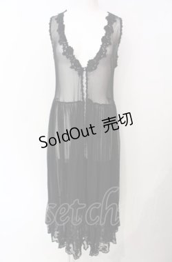 画像1: axes femme / ロングジレセットカーデ【カーデ欠品】  クロ O-25-07-29-110-AX-TO-IG-OS