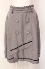 画像1: axes femme / トレンチデザインミドルスカート  グレー O-25-07-29-111-AX-SK-IG-ZT507 (1)