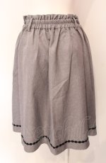 画像2: axes femme / トレンチデザインミドルスカート  グレー O-25-07-29-111-AX-SK-IG-ZT507 (2)