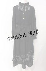 axes femme / レース切り替えロングワンピース  クロ O-25-07-29-112-AX-OP-IG-OS