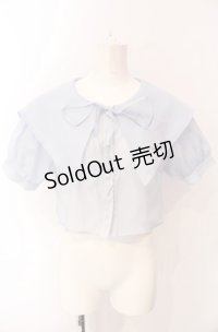 axes femme POETIQUE / シアーブラウスセットワンピース【ワンピース欠品】  サックス O-25-07-29-114-AX-OP-IG-OS