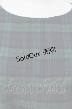 画像2: PINK HOUSE / チェックAラインワンピース  グリーン O-25-07-29-013-LO-OP-OW-OS
