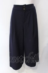 axes femme / スカーフ切替ワイドパンツ  ネイビー O-25-07-29-119-AX-PA-IG-OS