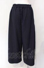 画像3: axes femme / スカーフ切替ワイドパンツ  ネイビー O-25-07-29-119-AX-PA-IG-ZT061 (3)
