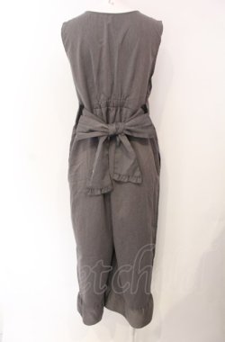 画像2: axes femme / Vフリルサロペット  グレー O-25-07-29-120-AX-PA-IG-OS