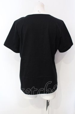 画像2: INGEBORG / リボンカメリアTシャツ 11号 クロ O-25-07-29-002-LO-TO-OW-OS