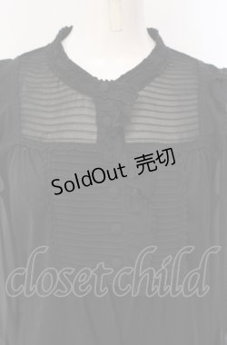 画像2: INGEBORG / シフォン切り替えプルブラウス 9号 クロ O-25-07-29-018-LO-BL-OW-OS