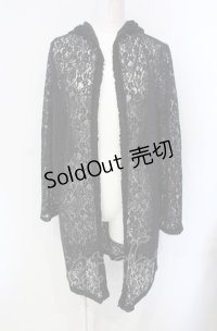 INGEBORG / レースカーディガン 11号 クロ O-25-07-29-019-LO-TO-OW-OS