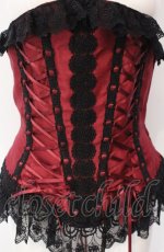 画像2: ALICE and the PIRATES / Memoire de Roseロングコルセット  ボルドー O-25-07-29-023-PA-TO-IG-OS (2)