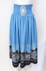 axes femme / 街柄2wayスカート  ブルー O-25-07-29-025-AX-SK-IG-OS